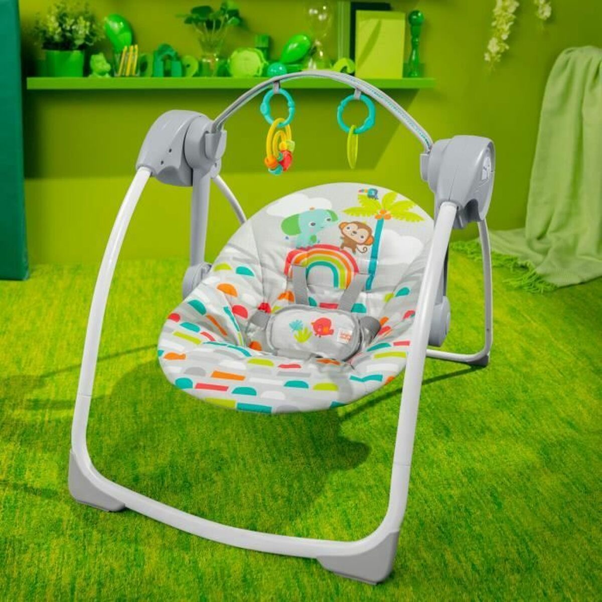 Baby-Liegestuhl Bright Starts Grau