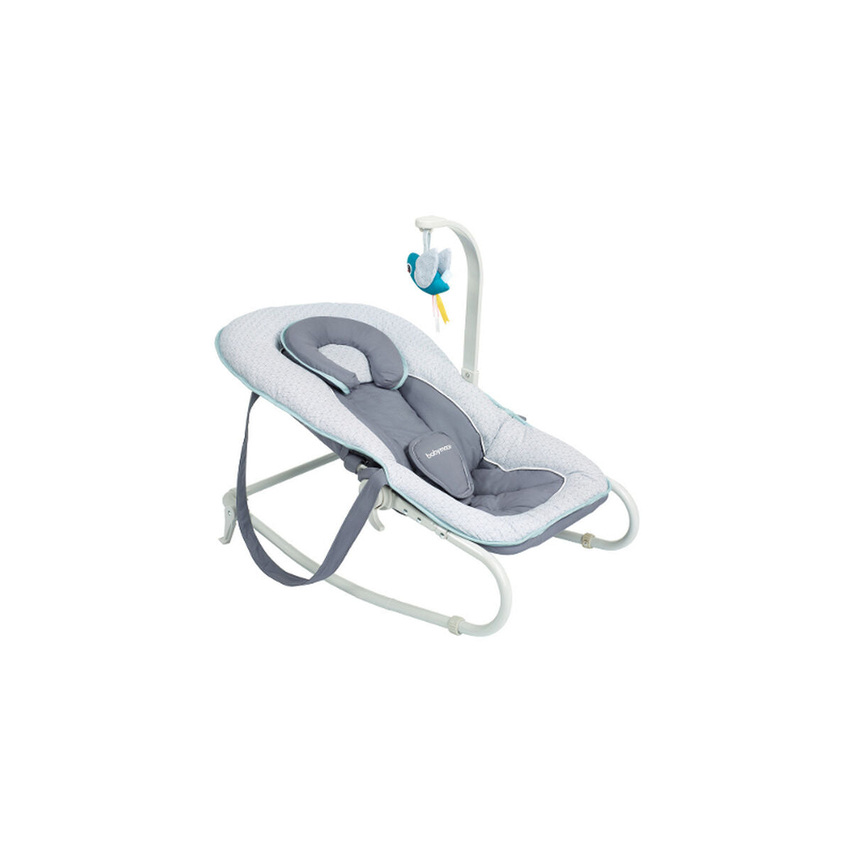Babymoov Baby-Liegestuhl A012433 in Blau - Wippe für Neugeborene