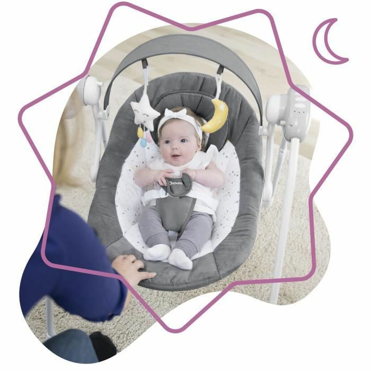 Badabulle Baby-Liegestuhl ergonomisch & sicher | Babyglow.ch
