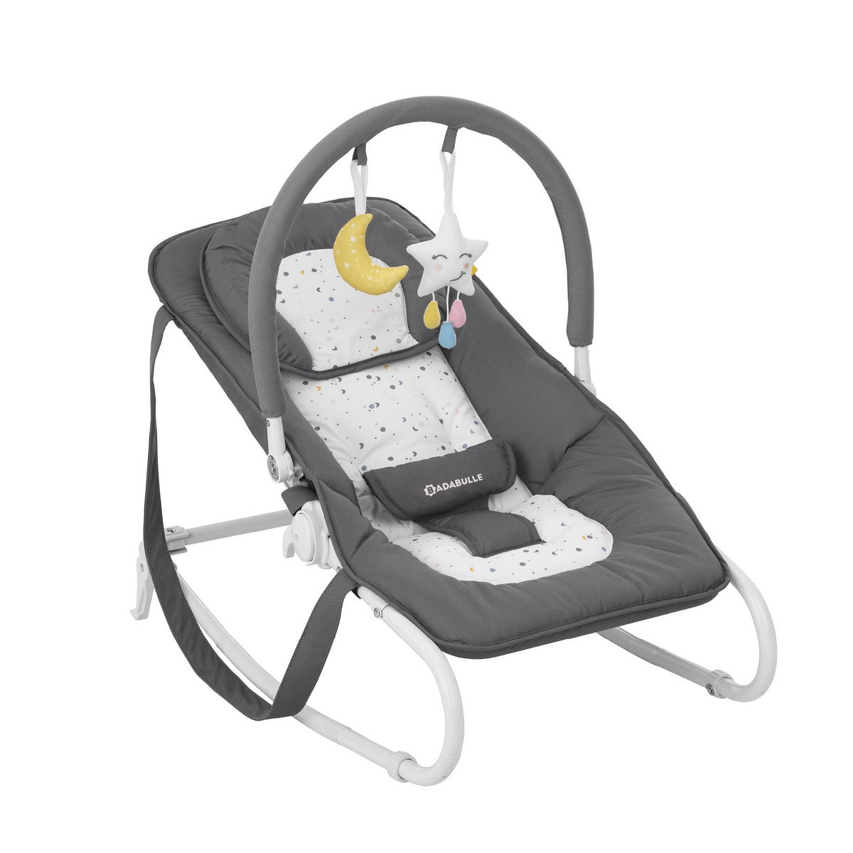 Badabulle B012012 Baby-Liegestuhl - Schaukelstuhl für Neugeborene