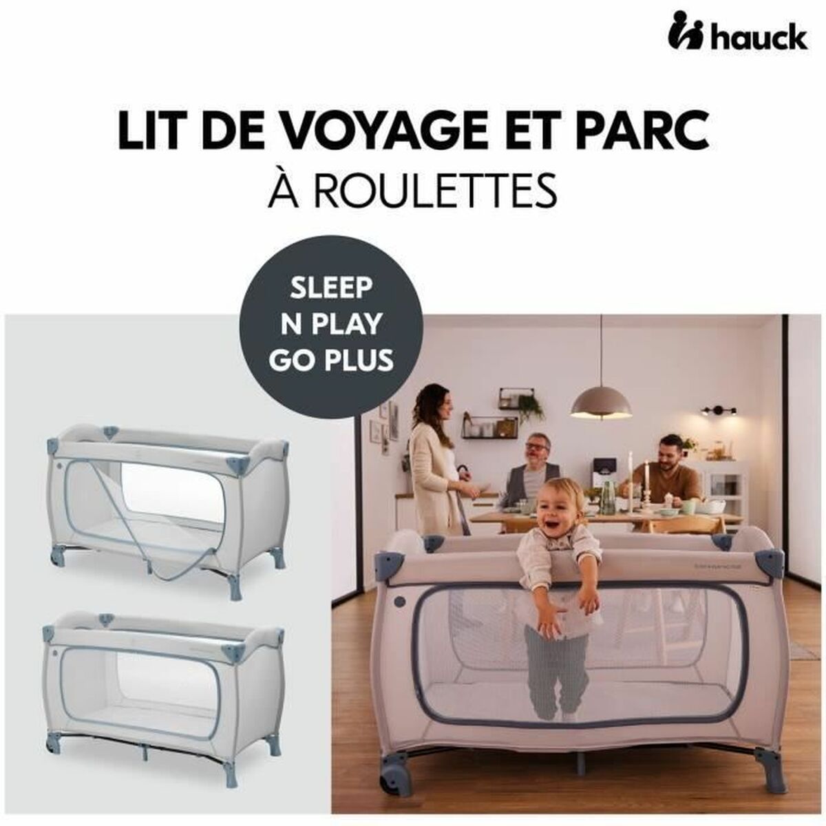 Reisebettchen Hauck Blau 60 x 120 cm 22 x 21 x 78 cm