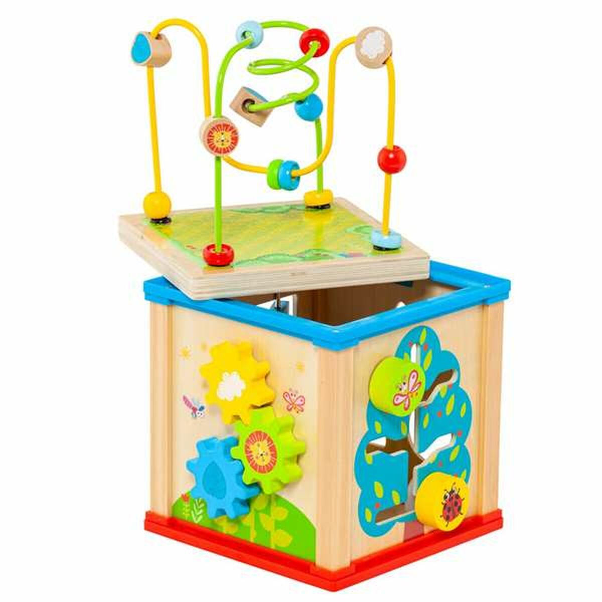 Moltó Aktivitätswürfel 5-teilig bunt - Spielwürfel für Babys ab 6 Monaten
