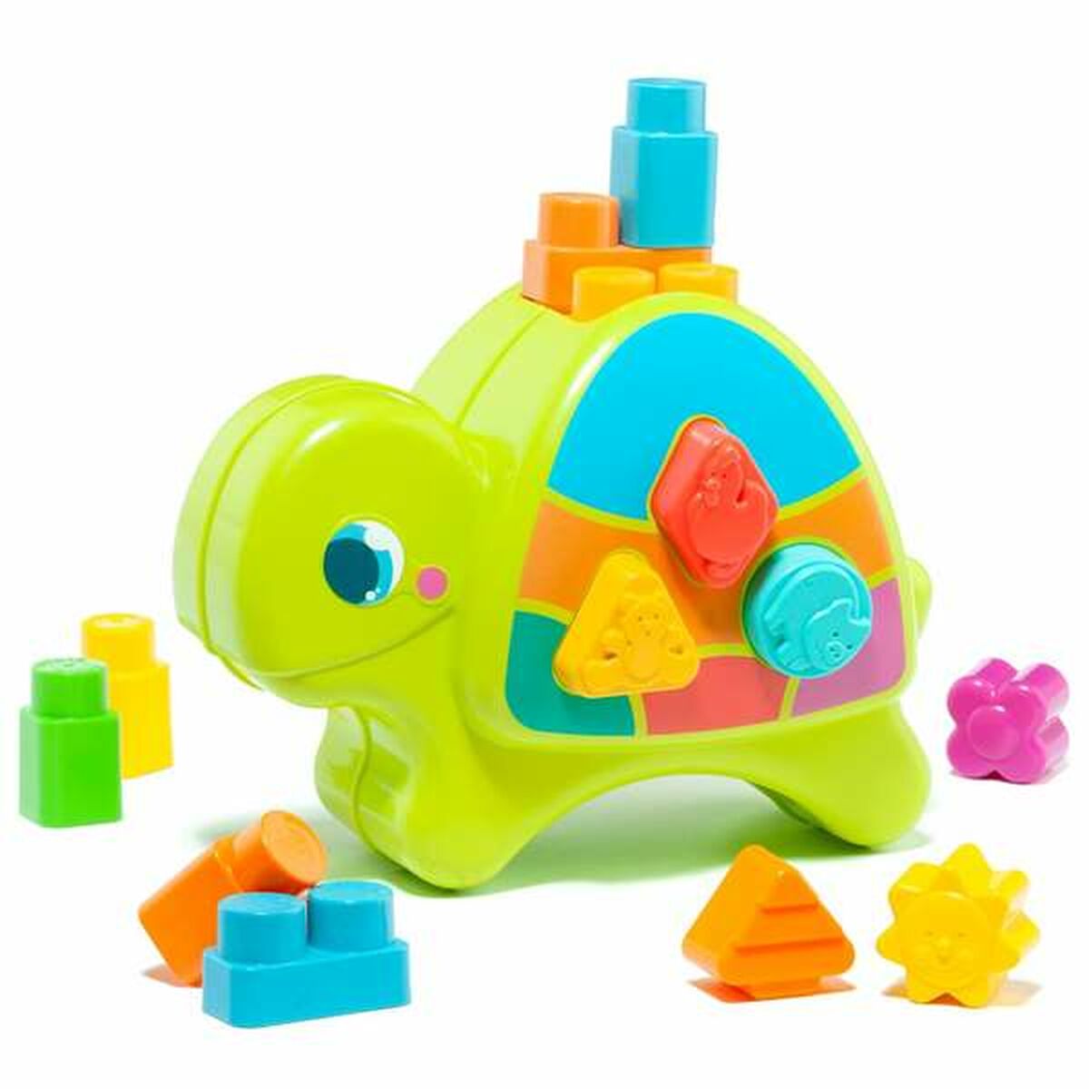 Moltó interaktives Schildkröten Spielzeug mit Sound in Grün, 57x97 cm