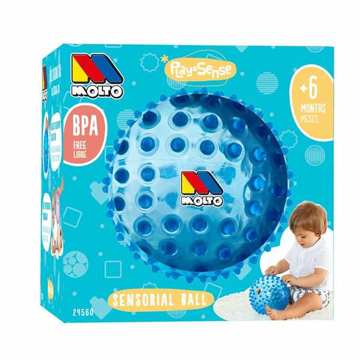 Noppenball Moltó 20 cm Blau - Sensorischer Greifball