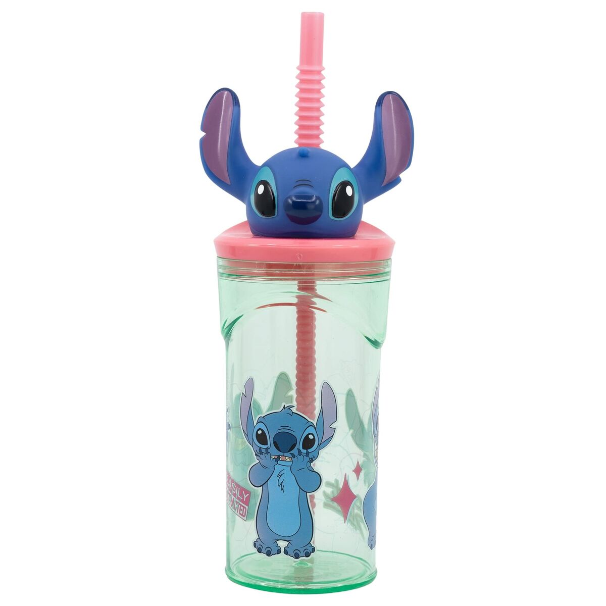 Becher mit Strohhalm Stitch Sweet 3D 360 ml