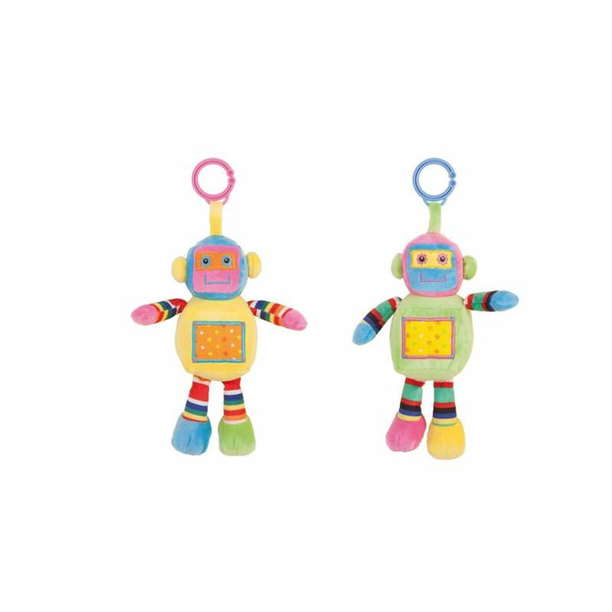Bunter Rassel Roboter 25cm Spielzeug für Babys und Kleinkinder