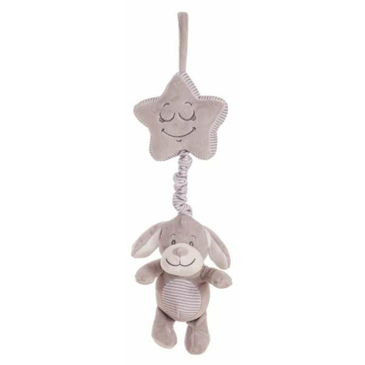 Plüschtier Hund Coco 30 cm mit integrierter Rassel - Kuscheltier für Babys