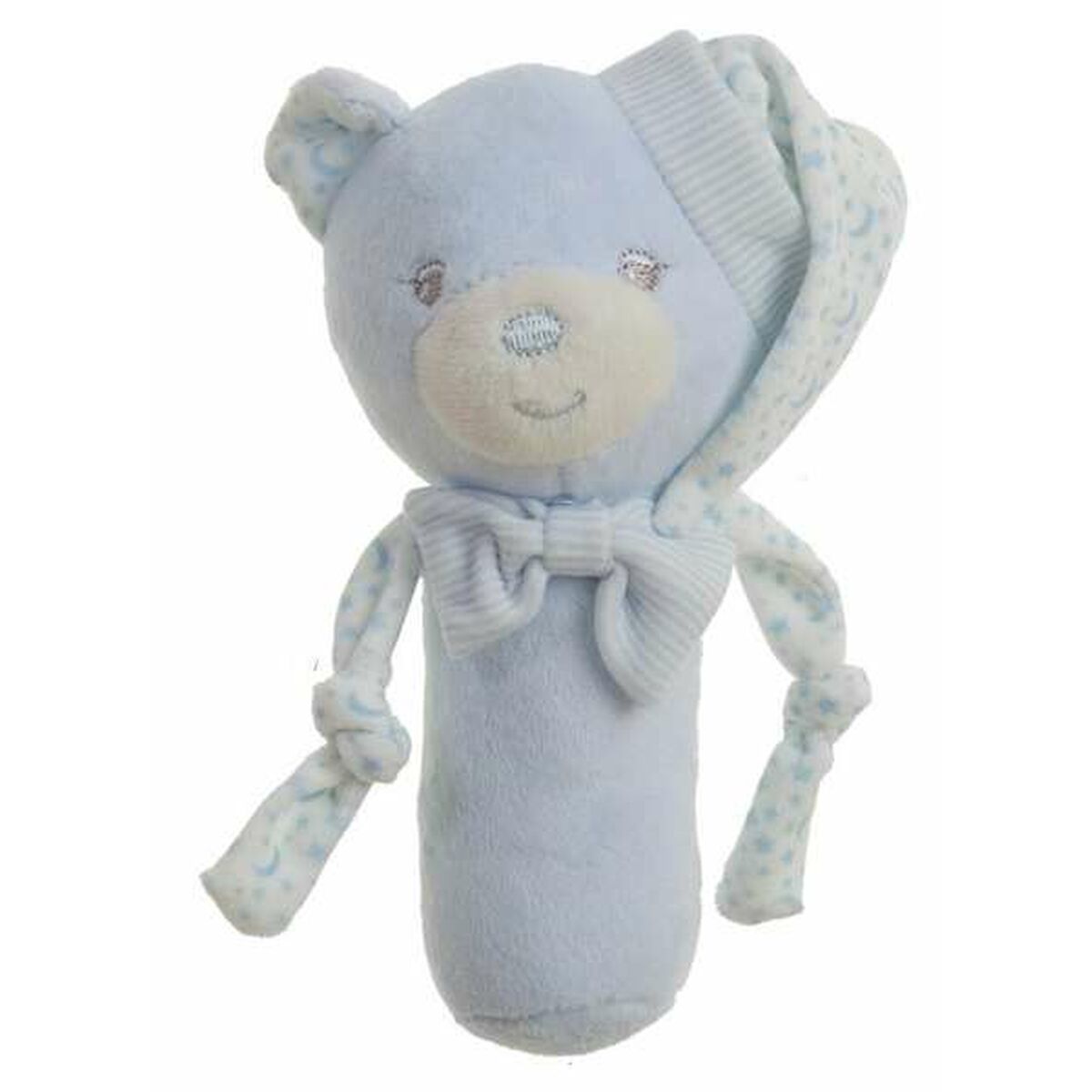 Rassel Sweet Estrellas Blau Bär 16 cm Babyrassel zum Greifen
