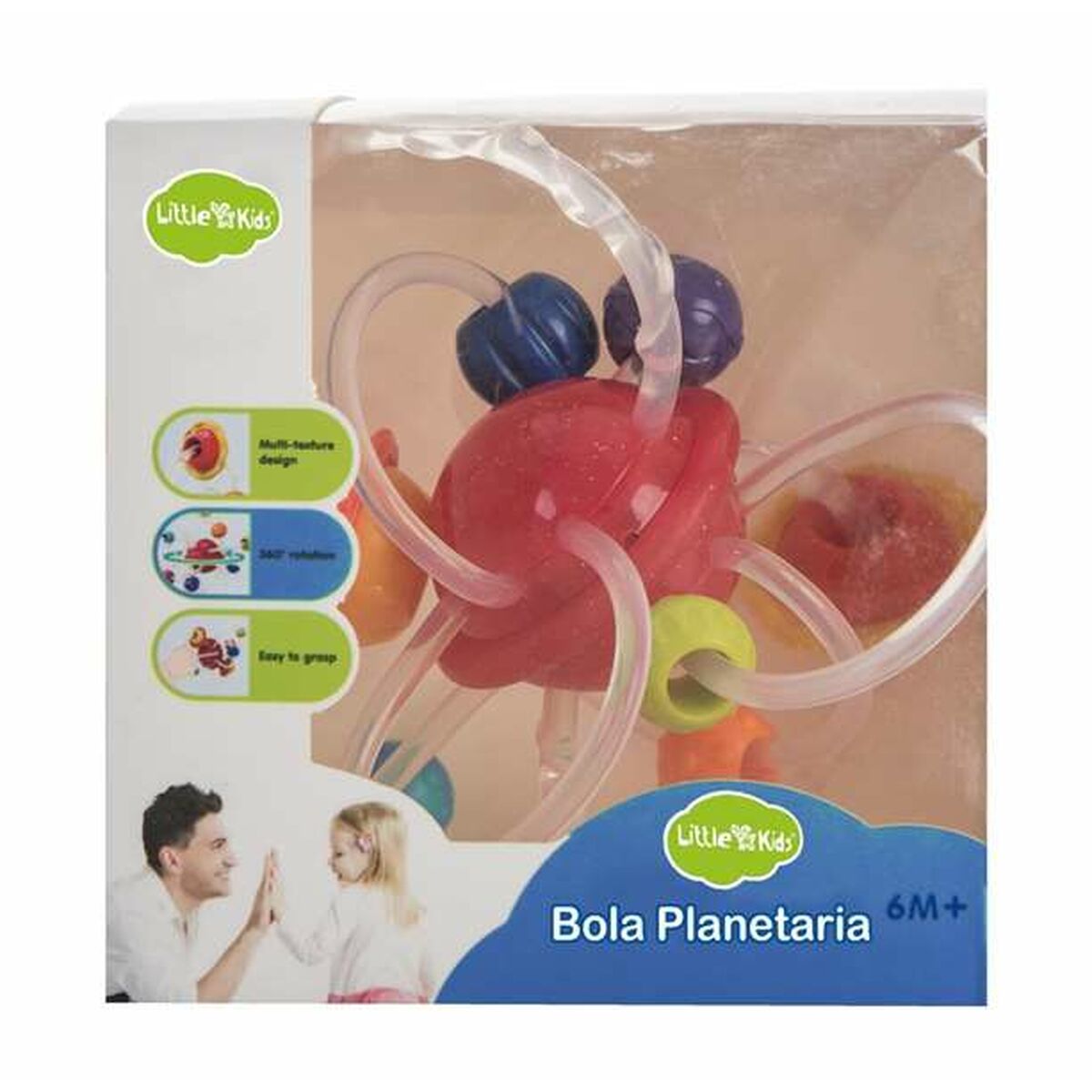 Beiss-Rassel Ringe Planetarium Babyspielzeug 17cm bunt