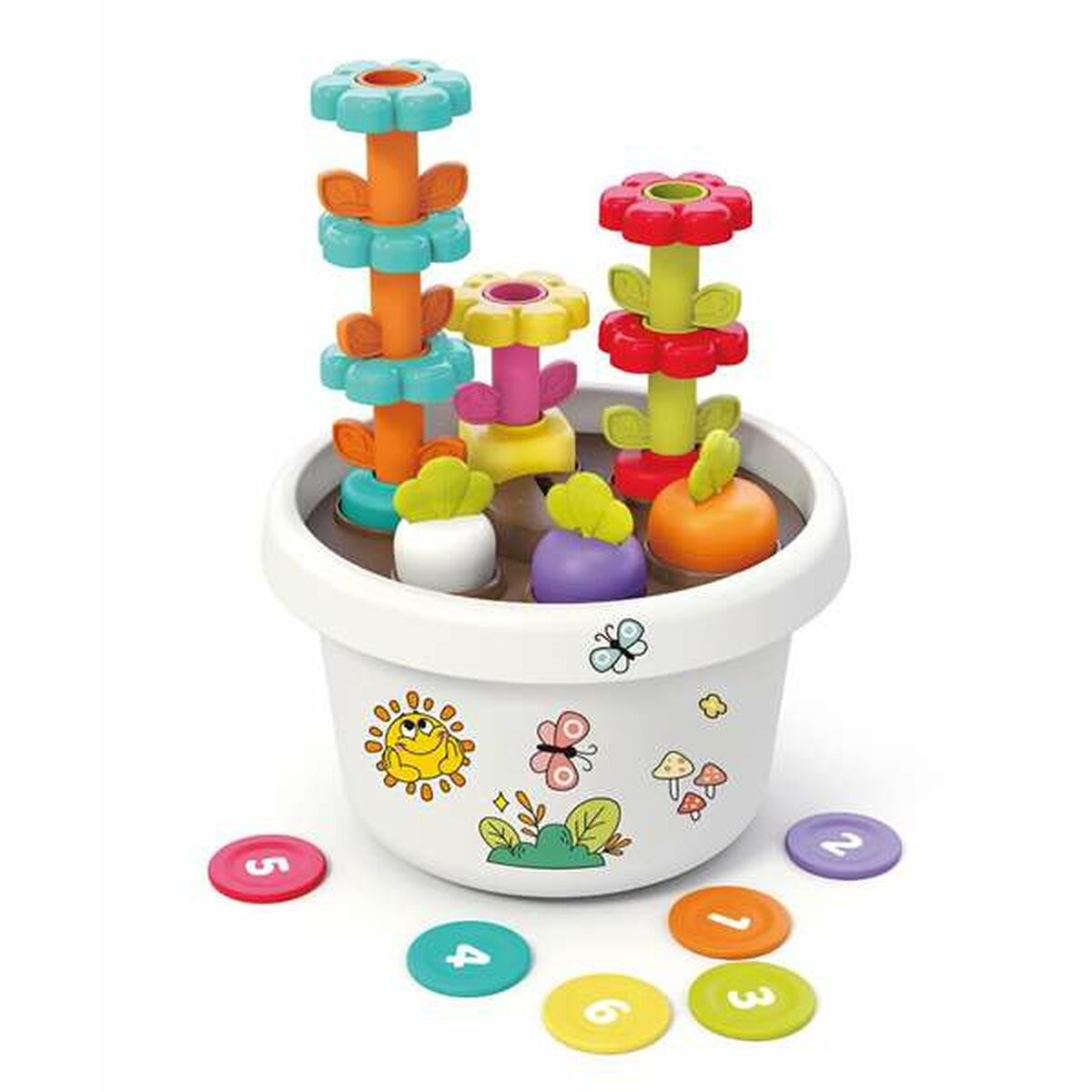 Explore Potted Plant Geschicklichkeitsspiel für Babys mit bunten Elementen