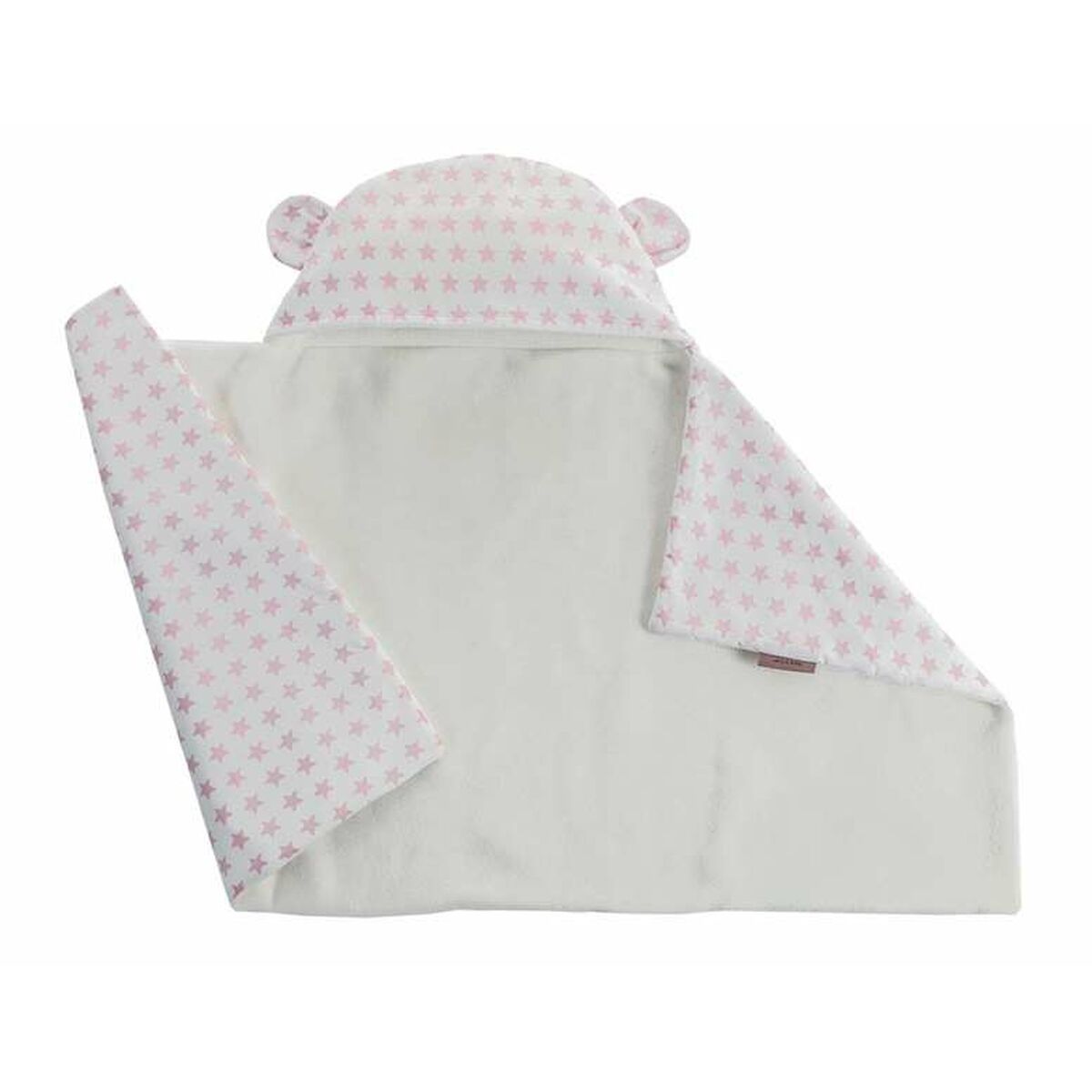 Babydecke Reversibel mit Kapuze 90x66 cm Sterne