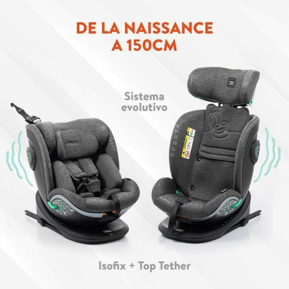Autositz Babyauto XPERTA BLACK LINE Schwarz 0 (de 0 a 10 kilos) 0+ (de 0 a 13 kilos) I (9 - 18 kg) II (15-25 kg) III (22 - 36 kg