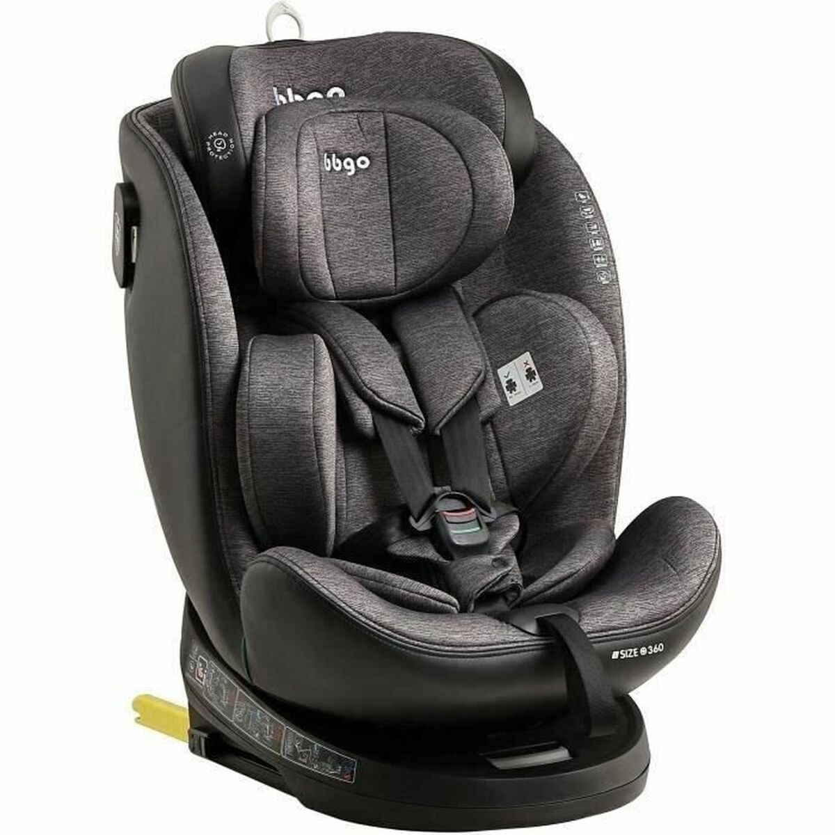 Autositz BBGO Grau 0 (de 0 a 10 kilos) 0+ (de 0 a 13 kilos) I (9 - 18 kg) II (15-25 kg) III (22 - 36 kg) Für Kinder ECE R129