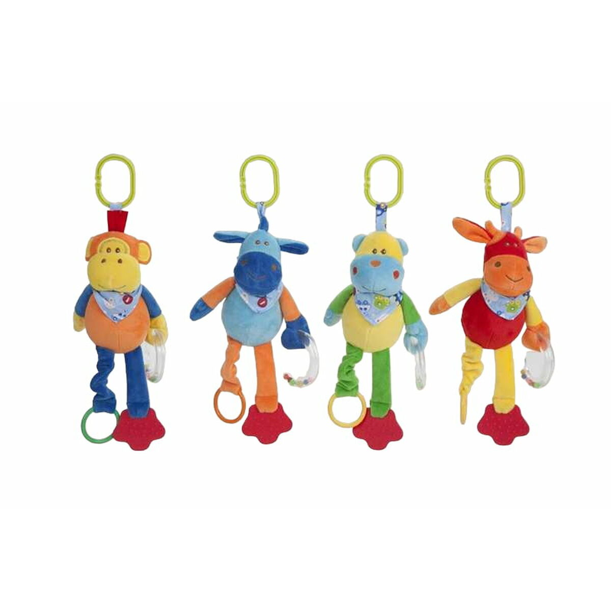 Babyrassel und Beißring 38 cm - BigBuy Fun