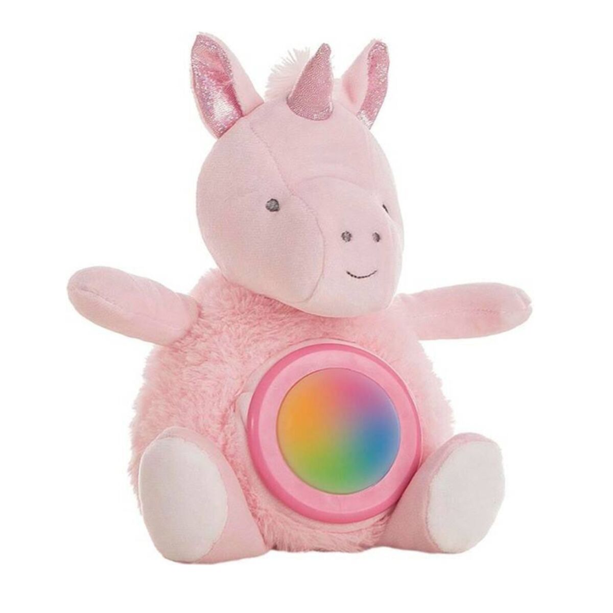 Rosa Einhorn Plüschtier 20cm mit Musik - Babyglow.ch