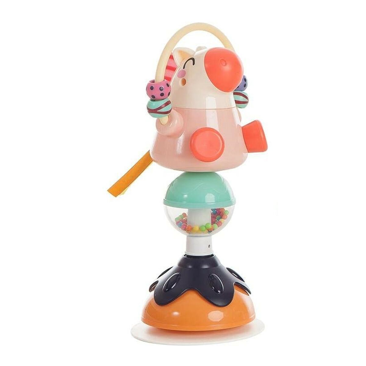 Rassel Saugnapf Pferd Babyspielzeug 25x12 cm